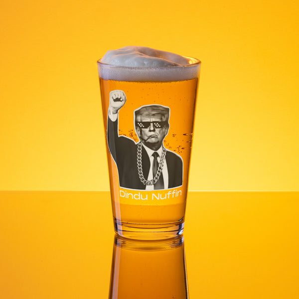 Dindu Nuffin pint glass