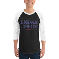 Ligma Johnson 3/4 sleeve raglan shirt