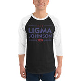 Ligma Johnson 3/4 sleeve raglan shirt