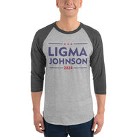 Ligma Johnson 3/4 sleeve raglan shirt