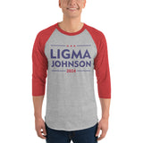 Ligma Johnson 3/4 sleeve raglan shirt