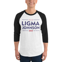 Ligma Johnson 3/4 sleeve raglan shirt