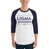 Ligma Johnson 3/4 sleeve raglan shirt