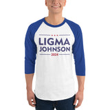 Ligma Johnson 3/4 sleeve raglan shirt