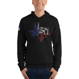 Texas Red White and Pew Unisex hoodie