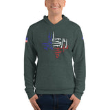 Texas Red White and Pew Unisex hoodie